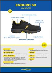 GOODYEAR GY52-311 Enduro SB FO SR HRO S3L ELEKTRİKÇİ İŞ AYAKKABISI