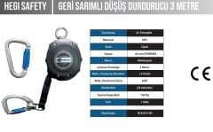 HEGİ GERİ SARIMLI DÜŞÜŞ DURDURUCU ( 3 MT )