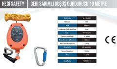 HEGİ GERİ SARIMLI DÜŞÜŞ DURDURUCU ( 10 MT )