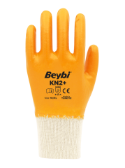 BEYBİ KN2 PLUS SARI NİTRİL İŞ ELDİVENİ TAM KAPLI