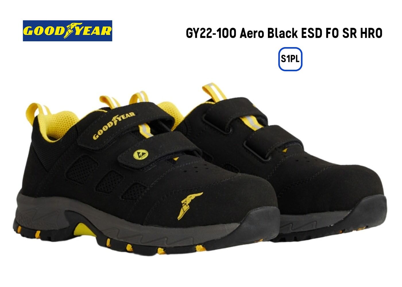 GOODYEAR GY22-100 Aero Black ESD HRO S1PL İŞ AYAKKABISI