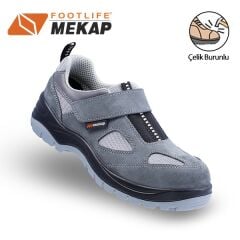 MEKAP Jupiter Çelik Burunlu Süet 157-01 Gri Renk S1 İŞ AYAKKABISI
